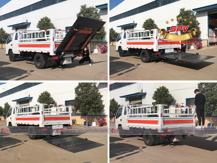Cargo Truck with Tailgate Lift - Operation Cargo Truck with Tailgate Lift - Operation
